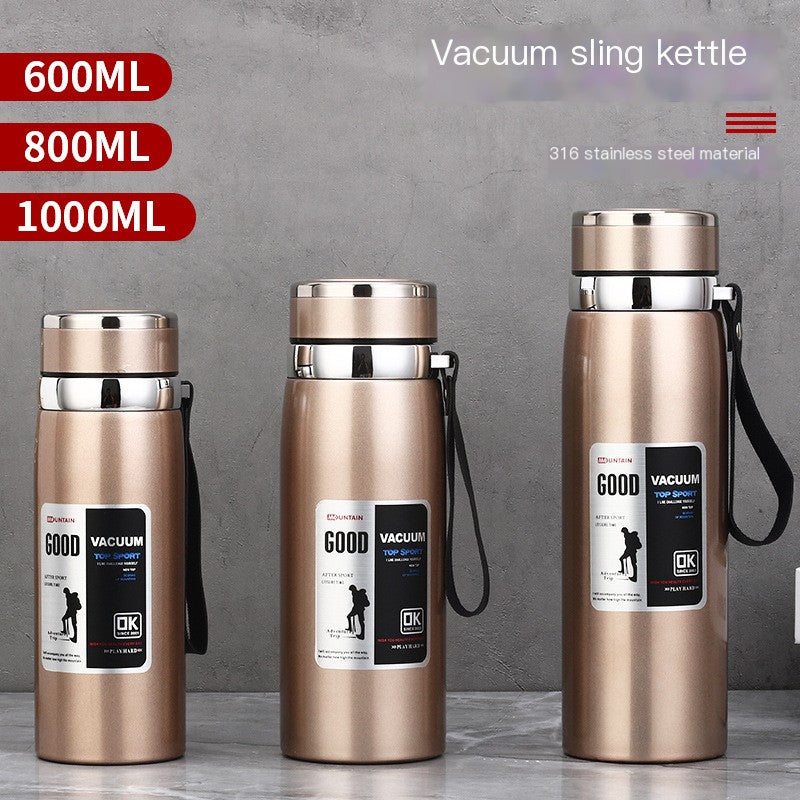 Stainless Steel Insulated Tea Cup 1000ml for Outdoors