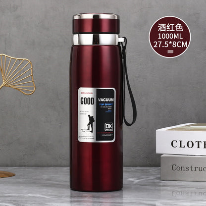 Stainless Steel Insulated Tea Cup 1000ml for Outdoors