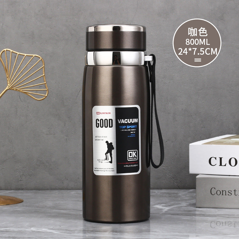 Stainless Steel Insulated Tea Cup 1000ml for Outdoors