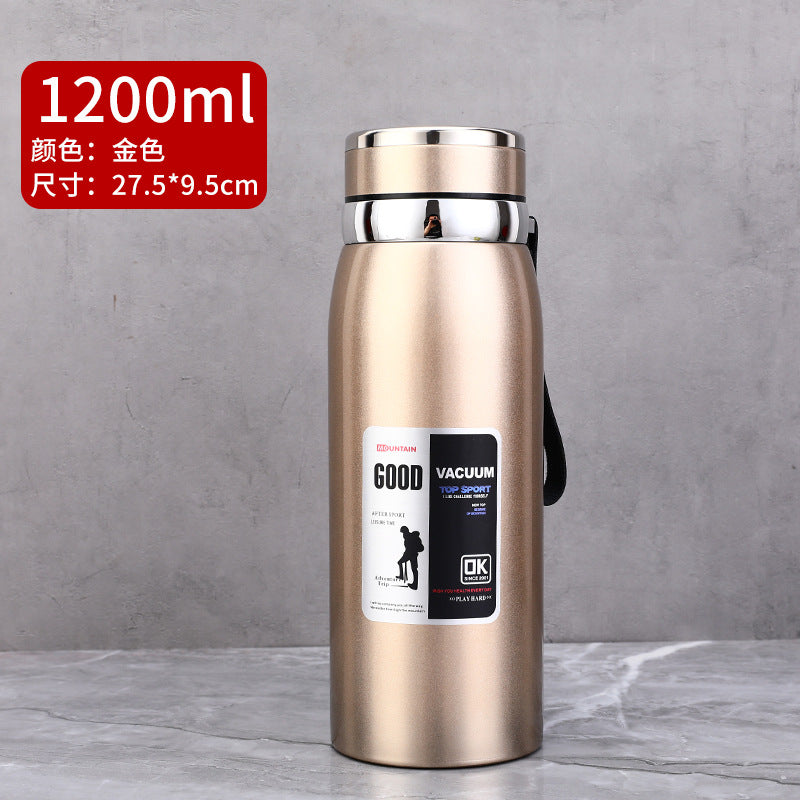 Stainless Steel Insulated Tea Cup 1000ml for Outdoors