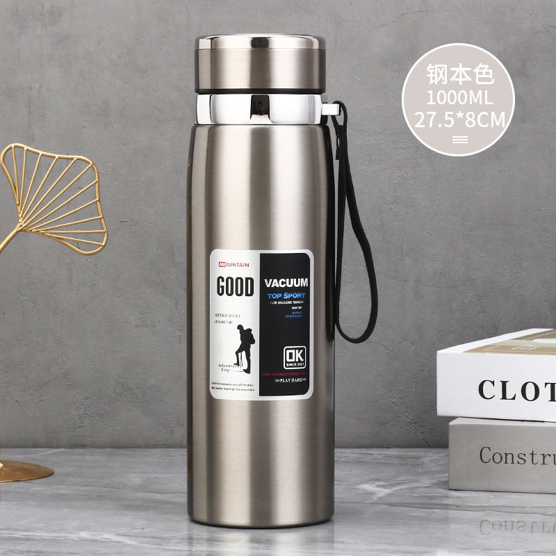 Stainless Steel Insulated Tea Cup 1000ml for Outdoors