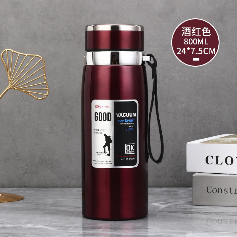 Stainless Steel Insulated Tea Cup 1000ml for Outdoors