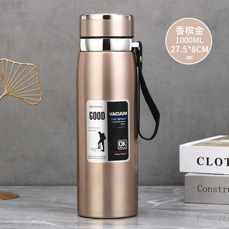 Stainless Steel Insulated Tea Cup 1000ml for Outdoors