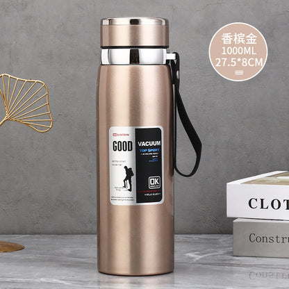 Stainless Steel Insulated Tea Cup 1000ml for Outdoors